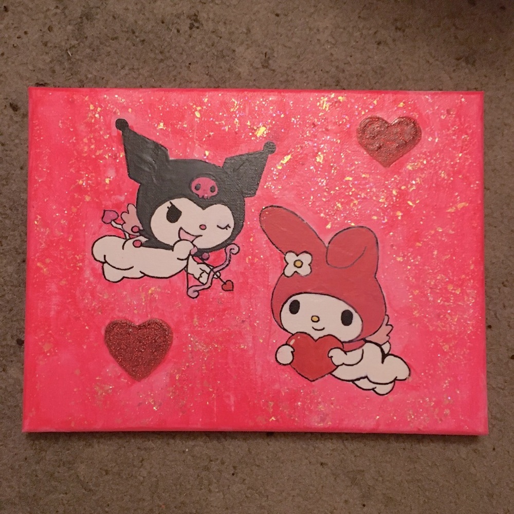 kuromi and my melody painting